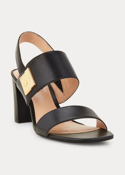 Women's Ralph Lauren Braidan Leather Sandals | 107249QCG